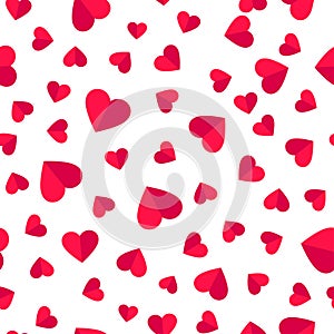 Heart seamless pattern love valentine day romantic