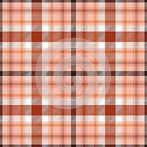 Seamless pattern. Repeating plaid tartan neutral color. Check design prints. Repeated scottish flannel. Madras fabric photo
