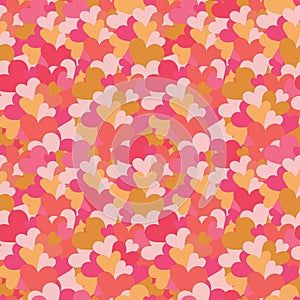 Heart seamless pattern. Vector love illustration. Valentine`s Day, Mother`s Day, wedding, scrapbook, gift wrapping paper, textil