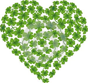 Heart shamrock