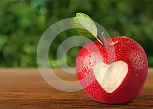 Heart Shape on Apple