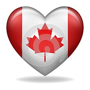 Heart shape of Canada insignia