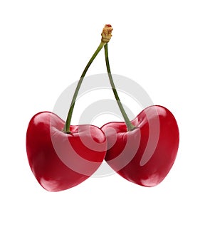 Heart shape cherries