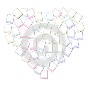 Heart shape collage