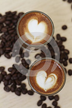 Heart Shape Espresso Coffee