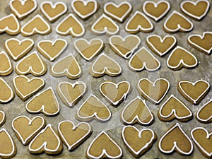 Heart Shape Ginger Biscuits