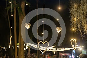 heart shape light for valentine or outdoor wedding reception