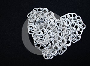 Aluminum tabs heart