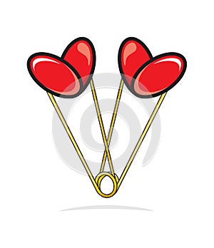 Heart shape paper clips