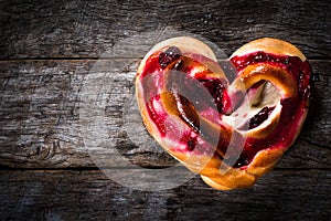 Heart shape pastry