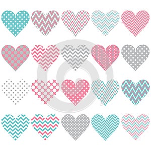Heart Shape Pattern Set