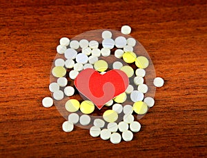 Heart Shape with the Pills