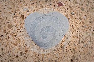 Heart shape stone