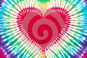Heart shape tie dye pattern abstract texture background