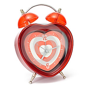 Heart shaped alarmclock