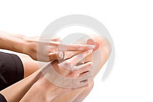 Heart shaped bandage