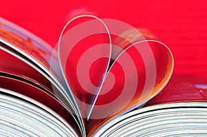 Heart shaped book photo