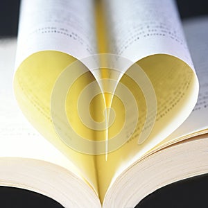 Heart shaped book pages 2