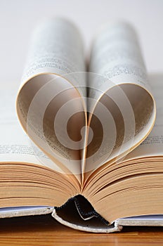 Heart shaped book