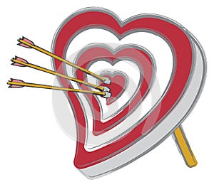Heart Shaped Bullseye