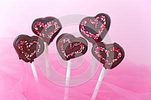Heart shaped cakepops