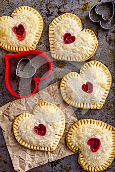 Heart Shaped Cherry Hand Pies