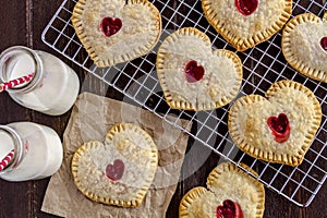 Heart Shaped Cherry Hand Pies