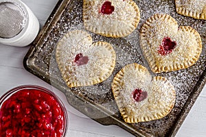 Heart Shaped Cherry Hand Pies