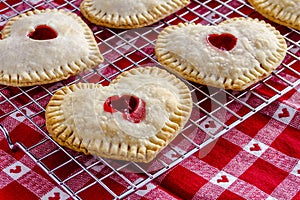 Heart Shaped Cherry Hand Pies