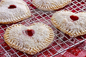 Heart Shaped Cherry Hand Pies