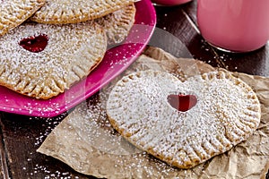 Heart Shaped Cherry Hand Pies