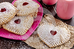 Heart Shaped Cherry Hand Pies