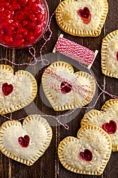 Heart Shaped Cherry Hand Pies