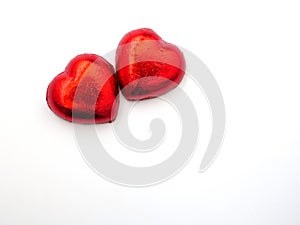 heart-shaped chocolate candies