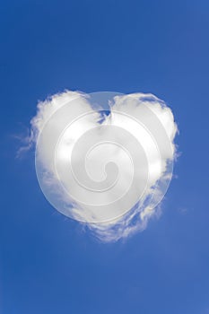 Heart shaped cloud