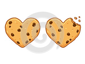 Heart shaped cookie photo