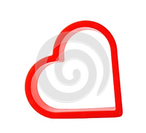 Heart shaped cookie cutter