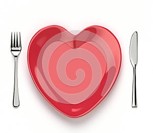 Heart shaped dish