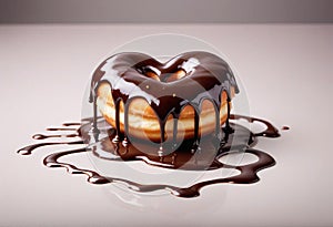 Heart Shaped Dripping Donu