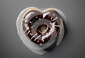 Heart Shaped Dripping Donu