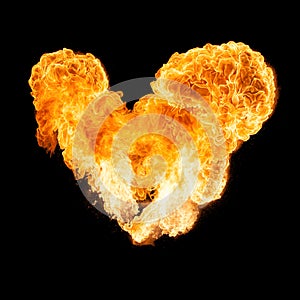 Heart shaped Fireball