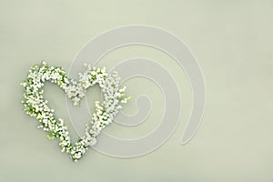 Heart shaped flower wreath