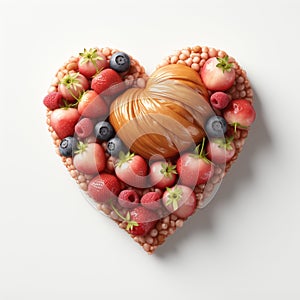 Heart shaped food