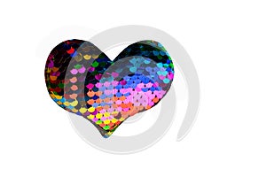 Heart shaped icon Valentines day background. Love romantic theme. Abstract texture with heart