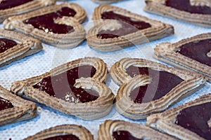 Heart shaped Jam tarts