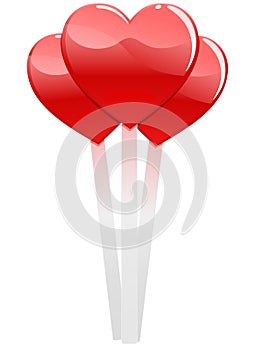 Heart Shaped Lollipops