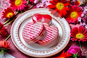 Heart-Shaped Macaron Delight