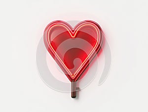 Heart-shaped neon sign