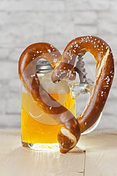 Heart shaped pretzel