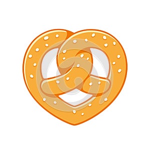 Heart shaped pretzel photo